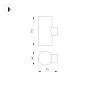 033307 Arlight Светильник LGD-RAY-WALL-TWIN-R46-2x3W Day4000 (GR, 24 deg, 230V) — фото 1