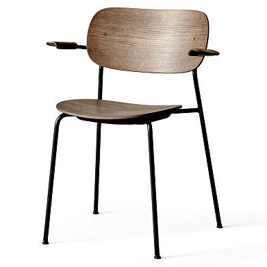 71145-004513 Audo Copenhagen Co Chair Обеденный стул Co, черный, стальной, с подлокотником