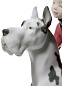 1008523 Lladro Giddy Up Doggy фарфоровая статуэтка девочки, сидящей на лошади — фото 4