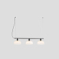 20338-119 Faro TATAWIN M Белый линейный подвесной светильник  матовый черный — фото 6