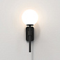 1429004 Tacoma Single Astro lighting настенный светильник матовый чёрный — фото 1