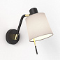 1441001 Edward Wall Astro lighting настенный светильник матовый чёрный / матовое золото — фото 7