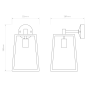 1306011 Calvi Wall 305 Astro lighting настенный светильник текстурированный чёрный — фото 1
