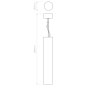 1252014 Osca 400 Round Astro lighting подвесной светильник гипс — фото 4