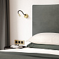 1435007 Lucca Surface Unswitched Astro lighting светильник для чтения матовое золото — фото 1