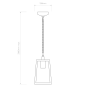 1306003 Calvi Pendant 215 Astro lighting подвесной светильник текстурированный чёрный — фото 3