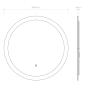 1486001 Ascot 650 Round Astro lighting зеркало с подсветкой зеркальное стекло — фото 6
