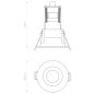 1249052 Minima Mini Astro lighting мини встраиваемый светильник матовый белый — фото 3