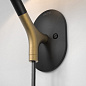 1479001 Arbor Plug-In Astro lighting настенный светильник матовый чёрный / матовое золото / чёрная ткань — фото 4