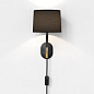 1479001 Arbor Plug-In Astro lighting настенный светильник матовый чёрный / матовое золото / чёрная ткань — фото 2