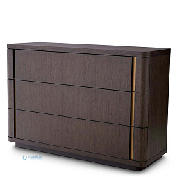 115360 Eichholtz Modesto комод из тёмного дерева с трёхсекционным фасадом