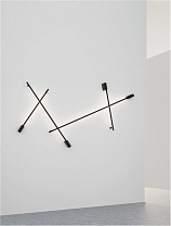 Sandy Black Aluminium LED 20 Watt 220-240 Volt 366Lm 3000K IP20 L: 120 W: 7 H: 3.5 cm