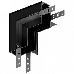 A489906 Arte Lamp Linea track 48V 23mm внешний угловой соединитель для встраиваемого магнитного трека 23 мм чёрного цвета