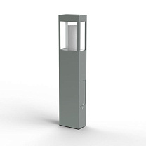 Tetra N° 3; Clear polycarbonate E27 70W; Metal grey