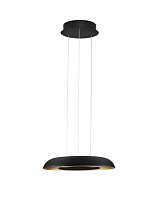 Triac Dimmable Sandy Black & Brushed Gold Aluminium & Acrylic LED 24 Watt 220-240 Volt 1208Lm IP20 2700-3000-4000K CCT by Dip Switch D:40 H:145 cm