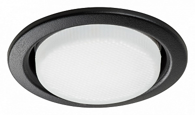 встраиваемый точечный светильник черного цвета