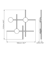 CROSSHATCH S - L LED 3 x 16W 5400lm 2700K CRI≥90 230V DIM PHASE CUT F