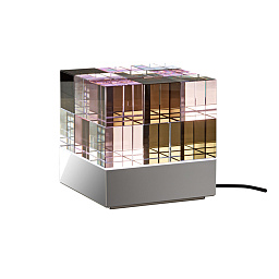 MSCL2 Tecnolumen Cubelight прикроватный настольный светильник кубической формы из прозрачного стекла