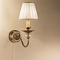 Kolarz Ascot 0195.61.4 настенный светильник состаренная латунь ширина 22cm макс. высота 14cm 1 лампа e14 — фото 1