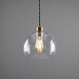 MLP266 Mullan Lighting Eden одноламповый подвесной светильник с прозрачным стеклянным шарообразным плафоном