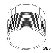 MOUNTING KIT R60 TRIMLESS WSC  Delta Light