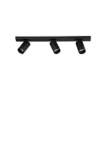 Sandy Black Aluminium LED GU10 3x10 Watt 100-240Volt IP20 Bulb Excluded L:60 W:6 H:13.7 cm