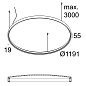 SUPERLOOP PLUS HC 120 SBL 930 B черный Delta Light подвесной светильник — фото 1