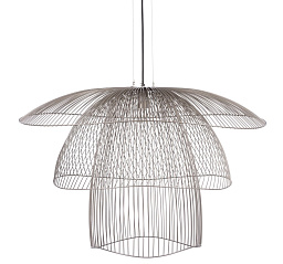 PAPILLON-TAUPE-METALLIQUE-PENDANT Forestier Papillon Подвесной светильник