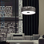 04501TNDHXXXX Elesi luce Gaia SP R S LED круглый светодиодный подвесной светильник серый — фото 2