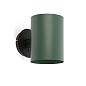 20031-81 GUADALUPE BLACK WALL LAMP GREEN LAMPSHADE настенный светильник Faro barcelona