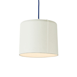 IN-ES020B-BL In-es Artdesign Candle подвесной светильник с матовым цилиндрическим абажуром белого цвета