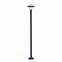 Dallas N° 9; Smoked polycarbonate E27 75W; Matt azure blue