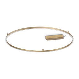 Потолочный светильник Oracle Slim PL D090 ROUND 3000K ON-OFF Ideal Lux 370279, латунь