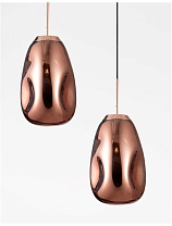 Handmade Copper Glass, Copper Metal LED E27 1x12 Watt 100-240Volt IP20 Bulb Excluded D: 22 H: 120 cm