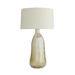 46619-861 Arteriors Joss настольная лампа с прозрачным стеклянным основанием и мягким абажуром