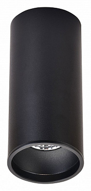 потолочный светильник цилиндрической формы черного оттенка