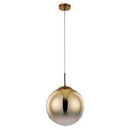 A7963SP-1GO Arte Lamp JUPITER-gold подвесной светильник с серебристым шаром