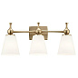 Cosabella 24" 3 Light Vanity Light with Satin Etched Case Opal Glass Champagne Bronze настенный светильник 55092CPZ Kichler — фото 8