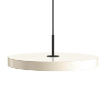 Asteria Plus Medium  Pearl White - Black Top 43 x 14 cm, 2.7m cordset