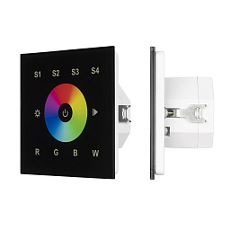 037199 Arlight INTELLIGENT  Сенсорная панель DALI-901-11-1G-4SC-RGBW-DT8-IN Black