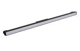 CLT 0.33 001 20W BL M3000K Crystal Lux SPACE магнитный трековый светильник чёрного цвета линейной формы для трека 48V