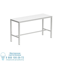 ВЫСОКИЙ СТОЛ TABOELA 200X70CM SS С КЕРАМИЧЕСКОЙ ВЕРХНЕЙ ЧАСТЬЮ БЕЛЫЙ Royal Botania