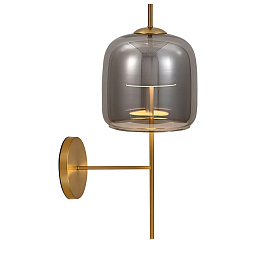 A2404AP-1SM Arte Lamp PADOVA настенное бра черного цвета с цилиндрическим стеклянным плафоном