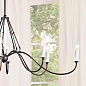 Freesia 8 Light Chandelier Anvil Iron with White Accents люстра 52457AVI Kichler — фото 1