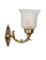 Small Traditional Brass Single Wall Light бра FOS Lighting SR2-Crown-WL1