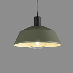 C390732BGR ACB Iluminacion Gary подвесной светильник с металлическим плафоном, зелёный корпус