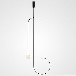 LINES-02 Imperiumloft Lines подвесной светильник с крючкообразной формой и шаровым плафоном