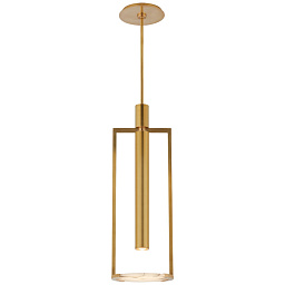 EU-KW5612 Visual Comfort Melange подвесной светильник с металлическим диском и прямоугольной рамой