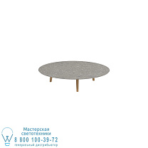 СТОЛ STYLETTO LOW LOUNGE Ø 160CM НОЖКИ ИЗ ТИКА КЕРАМИЧЕСКАЯ СТОЛЕШНЯ CEPPO DOLOMITICA Royal Botania