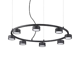 235547 Ideal lux Minor подвесной светильник круглой конструкции с восемью ламповыми модулями